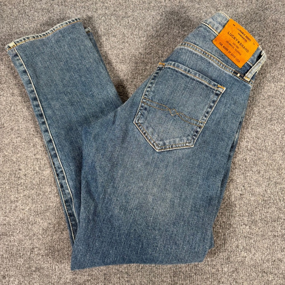 Lucky Brand 110 Skinny Jeans Glenn Heights Blue Denim 29 Short 7M12580 #4533